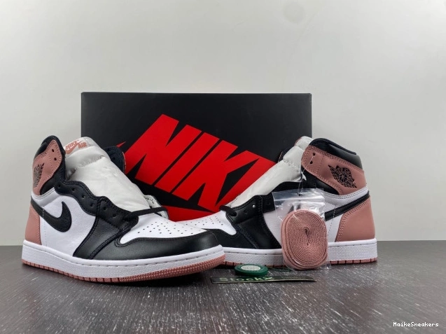 MaikeSneakers Rust Jordan 1 Retro 861428-101 Pink Og Air High Nrg 0727